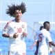 Omar Abdulrahman, Ismail Matar and Ali Mabkhout at the Abu Dhabi Sports Festival